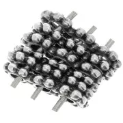 PATIKIL Lot De 200 Perles Cubiques En Verre De Cristal De 4