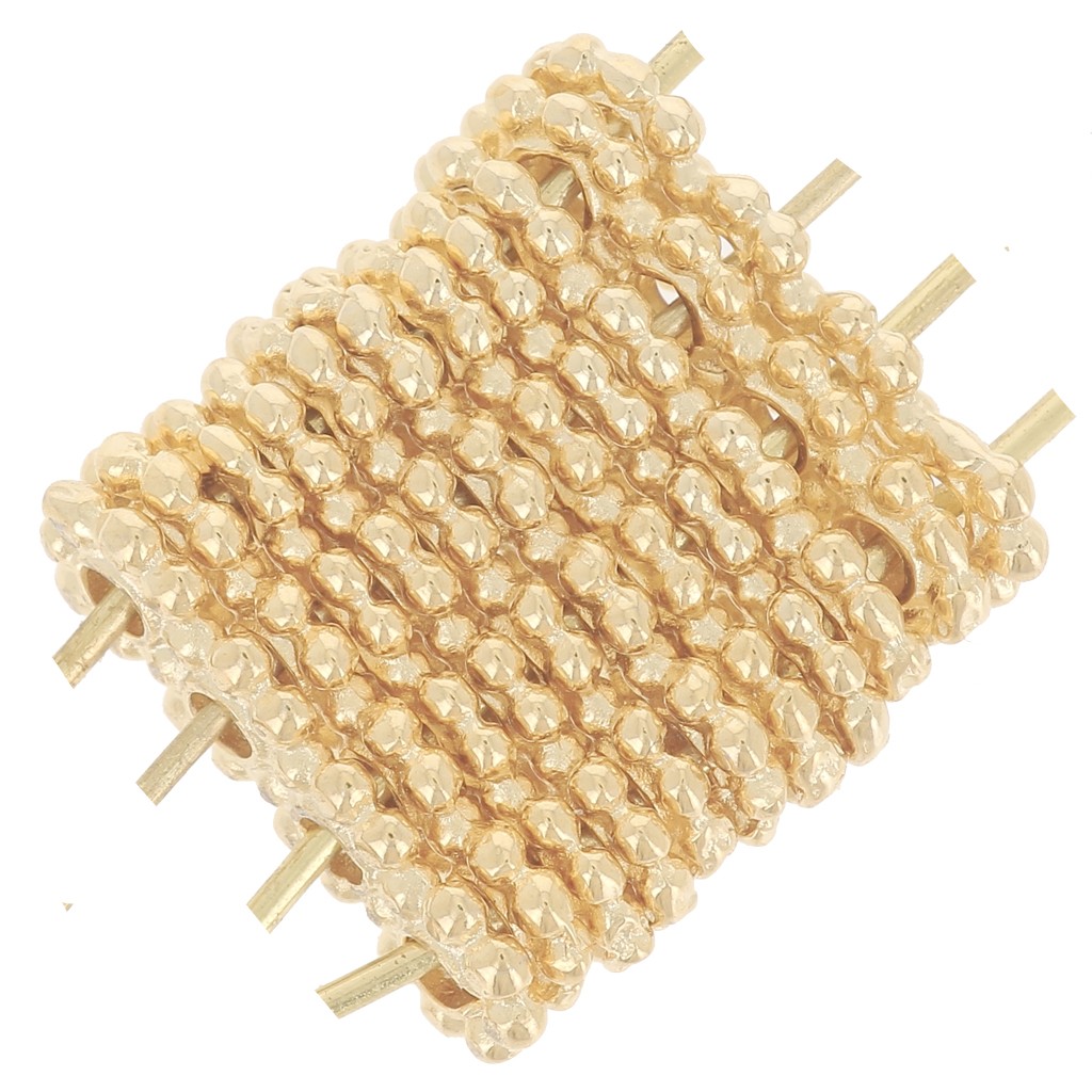 Intercalaire fleur 24 mm doré satiné x1 - Perles & Co