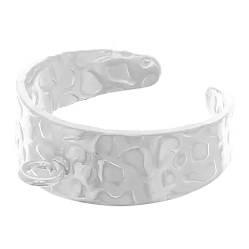 Bague martelée 1 anneau - Taille réglable 47 à 52 - Argent 925 x1