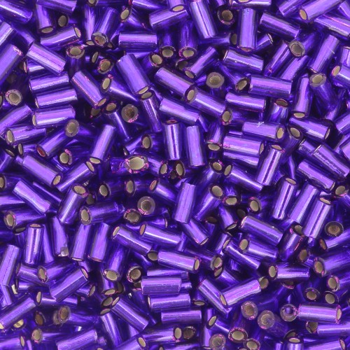 Bugles Miyuki 3 mm BGL1-1427 - Silver Lined Dyed Dark Violet x10g