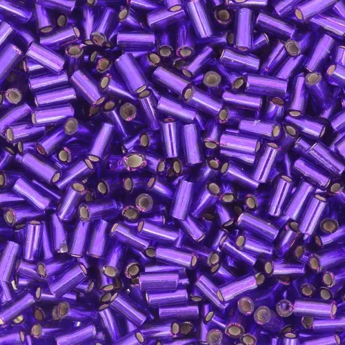 Bugles Miyuki 3 mm BGL1-1427 - Silver Lined Dyed Dark Violet x10g