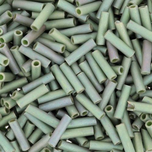 Bugles Miyuki 6 mm BGL-2031 - Metallic Mat Sage Green Luster x10g