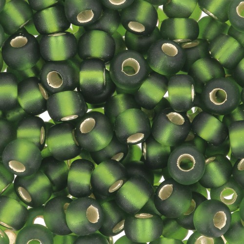 Rocaille Miyuki 6/0 26F - Silver Lined Olive Mat x8g