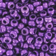 Perles rocailles Preciosa  11/0 2 mm - Violet métallique x10g