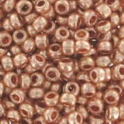 Perles rocailles Preciosa  11/0 2 mm - Terra Métallique - Doré cuivré x20g