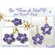 Perles en verre Baros® par Puca® 6x5 mm - Frost Tangerine Gold Splash x10g