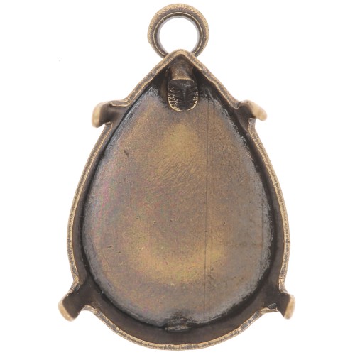 Serti griffe pendentif pour cabochon PureCrystal 4320 18x13 mm - Bronze x1