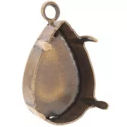 Serti griffe pendentif pour cabochon PureCrystal 4320 18x13 mm - Bronze x1