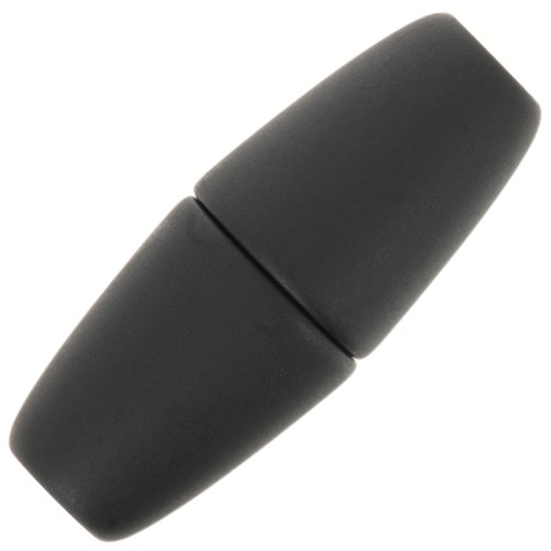 Fermoir aimanté 34 mm pour cordon 6 mm - Noir mat x1