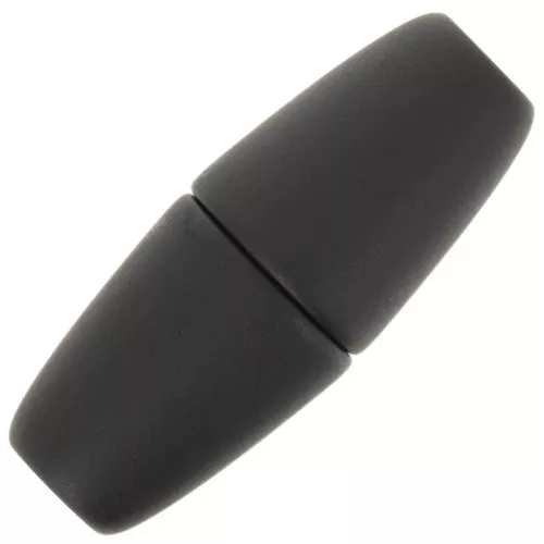 Fermoir aimanté 34 mm pour cordon 6 mm - Noir mat x1
