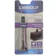 Colle Cyanolit - Colle acrylique spéciale tissus et cuirs - Transparent x30ml