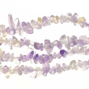 Perles chips 5 - 8 mm en pierre gemme  - Ametrine x80cm