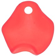 Sequins pétales de fleurs irrégulières 15 mm en acrylique effet dépoli - Rouge x15|raw }}