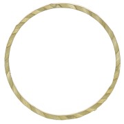Anneaux de montage et tissage rond travaillé 14 mm - Laiton brut x50|raw }}