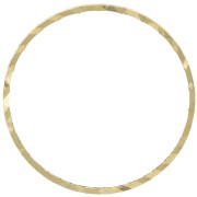 Anneaux de montage et tissage rond travaillé 20 mm - Laiton brut x50|raw }}