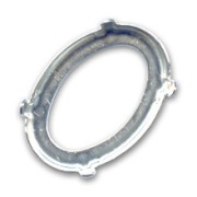 Serti griffe pour cabochon PureCrystal 4127 30x22 mm - Argenté x1|raw }}