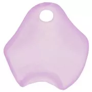 Sequins pétales de fleurs irrégulières 15 mm en acrylique effet dépoli - Violet x15