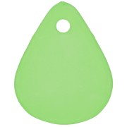 Sequins pétales de fleurs incurvés  17 mm en acrylique effet dépoli - Vert x15