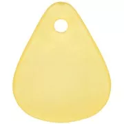 Sequins pétales de fleurs incurvés  17 mm en acrylique effet dépoli - Orange clair x15