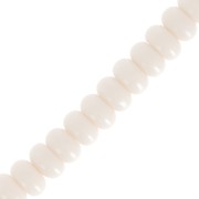 Perles rondelles - Heishi en verre 8x5 mm - Nude x40cm|raw }}