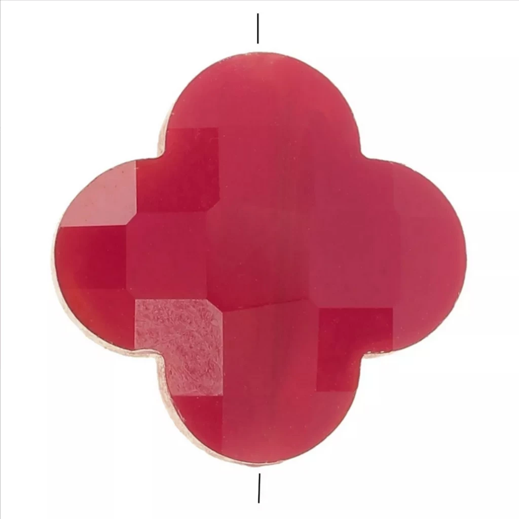Lot De 150 Perles Vintage En Verre Rouge Framboise - Forme Rectangle - Pour Création Bijoux