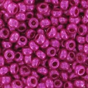 Perles rocailles Preciosa 11/0 2 mm - Rose métallique x20g