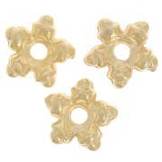 Perles rondelles étoile 7 mm - Doré à l'or fin x10|raw }}