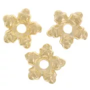 Perles rondelles étoile 7 mm - Doré à l'or fin x10