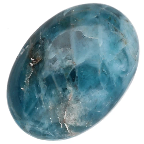 Cabochon ovale 14x10 mm en pierre gemme - Apatite x1