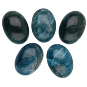 Cabochon ovale 14x10 mm en pierre gemme - Apatite x1