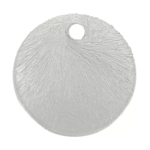 Sequins ronds effet brossé 8 mm - Argenté x5g environ 15 pièces