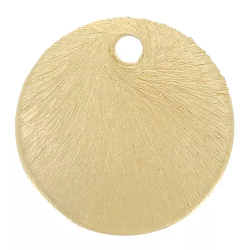 Sequins ronds effet brossé 10 mm - Doré x5g environ 9 pièces