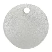 Sequins ronds effet brossé 10 mm - Argenté x5g environ 9 pièces