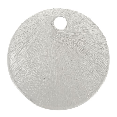 Sequins ronds effet brossé 10 mm - Argenté x5g environ 9 pièces