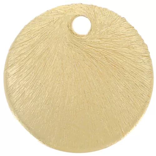 Sequins ronds effet brossé 12 mm - Doré x5g environ 6 pièces