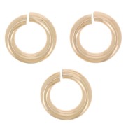 Anneaux ouverts 5x1 mm - Gold filled (or laminé)  x100