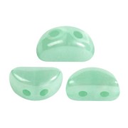 Perles en verre Kos® par Puca® 6x3 mm - Green Aqua Opal Luster x10g|raw }}