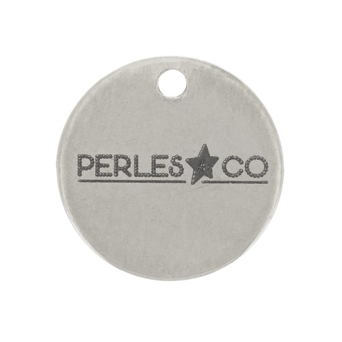 Breloques personnalisées 6 mm avec Logo complexe - Acier inoxydable 304 x100