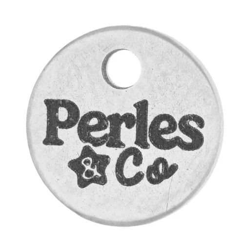 Breloques personnalisées 6 mm avec Logo complexe - Acier inoxydable 304 x100