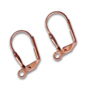 Dormeuses coquillage 18 mm cuivré vieilli x2