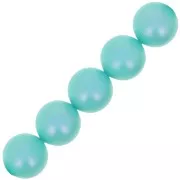 Perles nacrées PureCrystal 5810 10 mm - Crystal Iridescent Light Turquoise Pearl x5