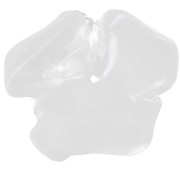 Pendentif fleur 40 mm en résine transparente - Crystal x1