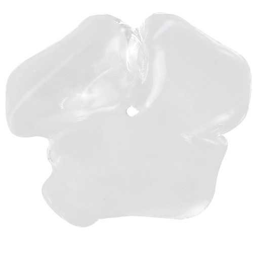 Pendentif fleur 40 mm en résine transparente - Crystal x1