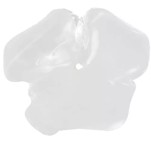 Pendentif fleur 40 mm en résine transparente - Crystal x1
