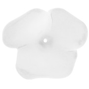 Pendentif fleur  40 mm en résine transparente - Crystal mat x1