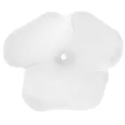 Pendentif fleur  40 mm en résine transparente - Crystal mat x1