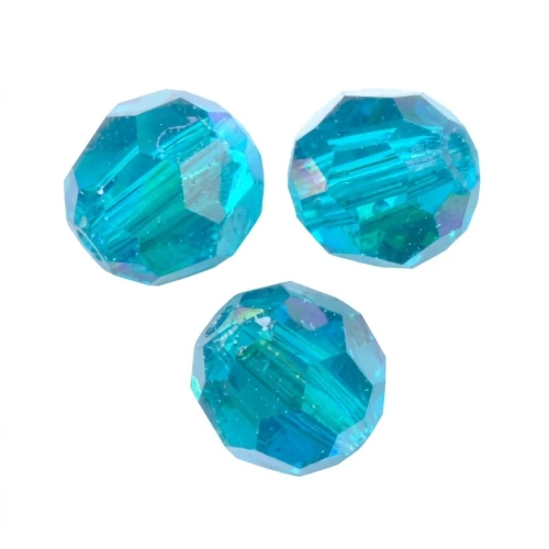 Perles rondes PureCrystal 5000 6 mm - Blue Zircon AB x6