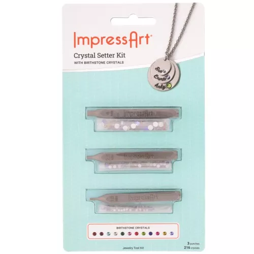 Kit de sertissage - cristaux de pierre de naissance - Impress Art