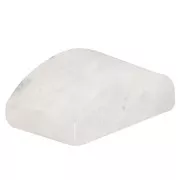 Perle 2 trous 12x8 mm en pierre gemme - Pierre de lune x1