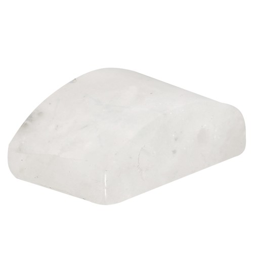 Perle 2 trous 12x8 mm en pierre gemme - Pierre de lune x1